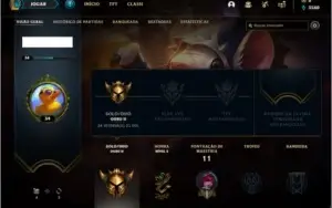 Conta ouro 2 com 3 skins e 24 champs