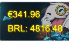 Conta lol com 481 skins, diamante 3, muitas coisas raras
