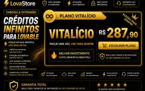 Extensão Lovable Créditos Infinitos | LovaStore -  Vitalício