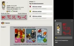 Conta Habbo 2009 Todos os Packs Dourados