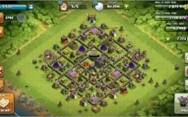 CONTA COC CV 9 QUASE FULL + CONTA ROYALE + CLAN COC NV 8