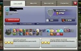 CONTA COC CV 9 QUASE FULL + CONTA ROYALE + CLAN COC NV 8