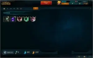 Conta de League of legends com muitas skins e runas