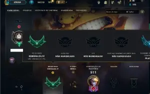 Esmeralda 4 com 150 Champs e 116 Skins ( ADC / MID )