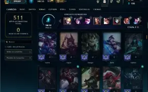 Esmeralda 4 com 150 Champs e 116 Skins ( ADC / MID )