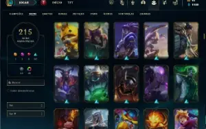 Prata 4 com TODOS os champs e 215 Skins + 2 Prestigios