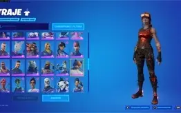 conta Fortnite rara. com renegade flamejante, etc