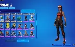 conta Fortnite rara. com renegade flamejante, etc