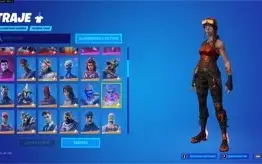 conta Fortnite rara. com renegade flamejante, etc