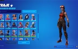 conta Fortnite rara. com renegade flamejante, etc