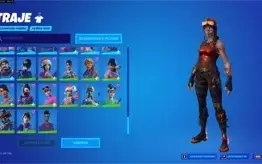 conta Fortnite rara. com renegade flamejante, etc
