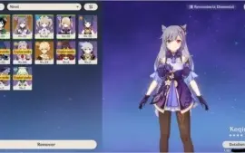 AR38, KEQING 2*, VENTI, FISCHL 5*, XIANLING 4*