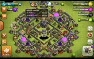 Clash of Clans - Centro de Vila 9 quase full.
