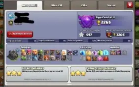 Clash of Clans - Centro de Vila 9 quase full.