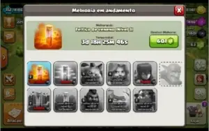 Clash of Clans - Centro de Vila 9 quase full.
