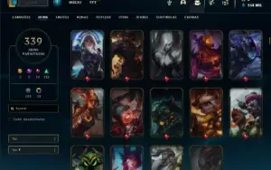 Conta Prata 1 com TODOS os champs e 339 Skins ( MAIN ADC )