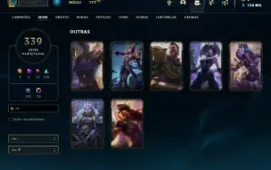 Conta Prata 1 com TODOS os champs e 339 Skins ( MAIN ADC )
