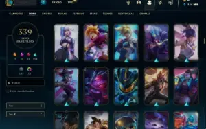 Conta Prata 1 com TODOS os champs e 339 Skins ( MAIN ADC )