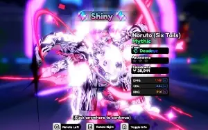Anime Vanguards Igris shiny com ethereal
