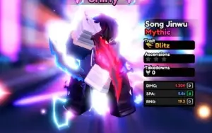 Anime Vanguards Igris shiny com ethereal