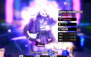 Anime Vanguards Igris shiny com ethereal