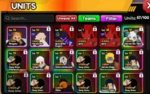 Anime Vanguards Igris shiny com ethereal