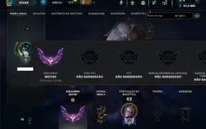 Mestre com 30 Champs e 2 Skins + 8 Fragmentos