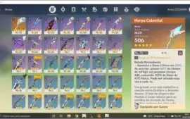 AR40 - Ganyu, Mona e Harpa Celestial. 49 resinas!
