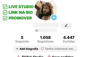 Conta Tiktok + Live Studio | +1.050 Seguidores + E-Mail