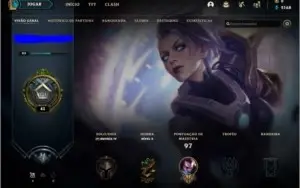 Conta Lol, desde 2017, MMR Baixo.