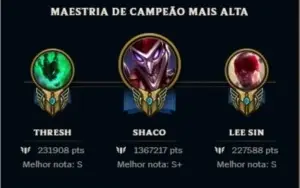Conta league of legends