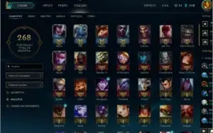CONTA COM QUASE TODOS CHAMPS E 66 SKINS + GOLD S7