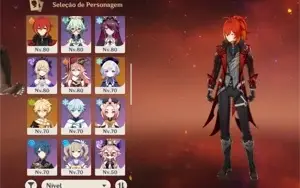 Vendo conta xiao C1+yae miko+venti C1+baal+zhongli mais 8 5*