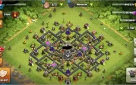 Conta clash of clans cv9 full com 11400 gemas