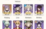 Hutao+Kazuha+Ganyu+Yae Miko