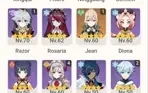 Hutao+Kazuha+Ganyu+Yae Miko