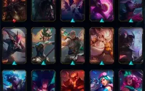 Conta League of Legends, mais de 100 skins.