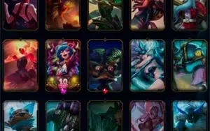 Conta League of Legends, mais de 100 skins.