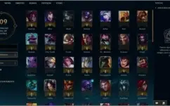Conta league of legends 79 campeões 24 skins 1 lendária