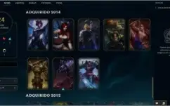 Conta league of legends 79 campeões 24 skins 1 lendária