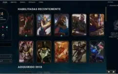Conta league of legends 79 campeões 24 skins 1 lendária