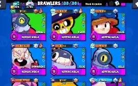 Conta Rara Brawl Stars FULL/ Todos os Brawlers +11 /338Skins