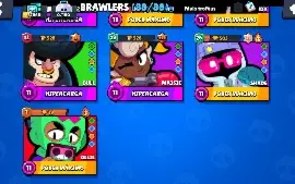 Conta Rara Brawl Stars FULL/ Todos os Brawlers +11 /338Skins