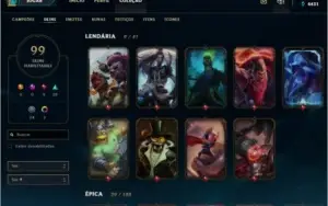 Conta top diamante 5 99 skins !