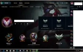 CONTAS LEAGUE OF LEGENDS / PRATA V / VÁRIOS CAMPEÕES E SKINS