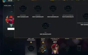 Unranked com TODOS os Champs e 101 Skins ( ADC / MID )