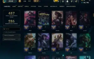 Unranked com TODOS os Champs e 101 Skins ( ADC / MID )