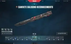 Vandal Ancifogo - Canivete Balisong - Awp Lugubre - Valorant