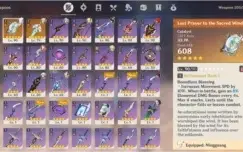Conta Genshin Impact AR55 Venti/Xiao/Ganyu/Diluc/Jean