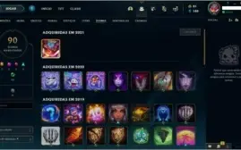 CONTA LOL - SKIN UFO CORKI - OURO 4 -  64 CHAMP E 62 SKINS